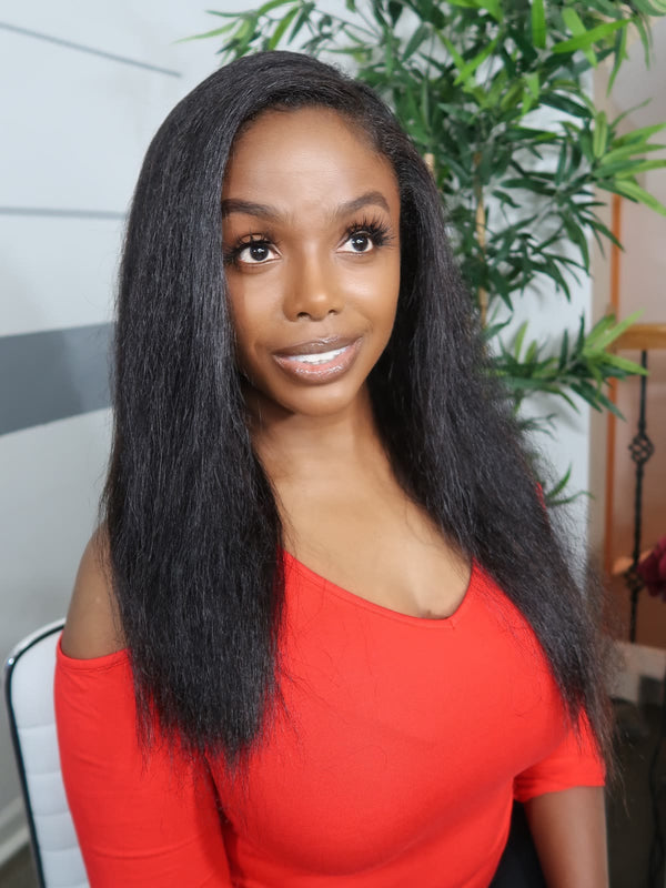 Virginia Kinky Straight install from Fab Hair by Kaye