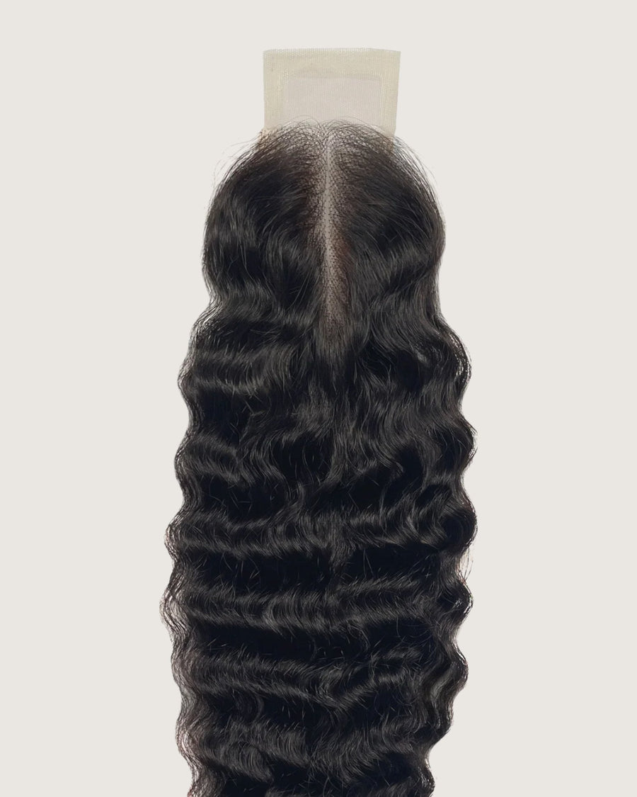 Tremé loose curly 2x6 HD lace closure, virgin Brazilian hair