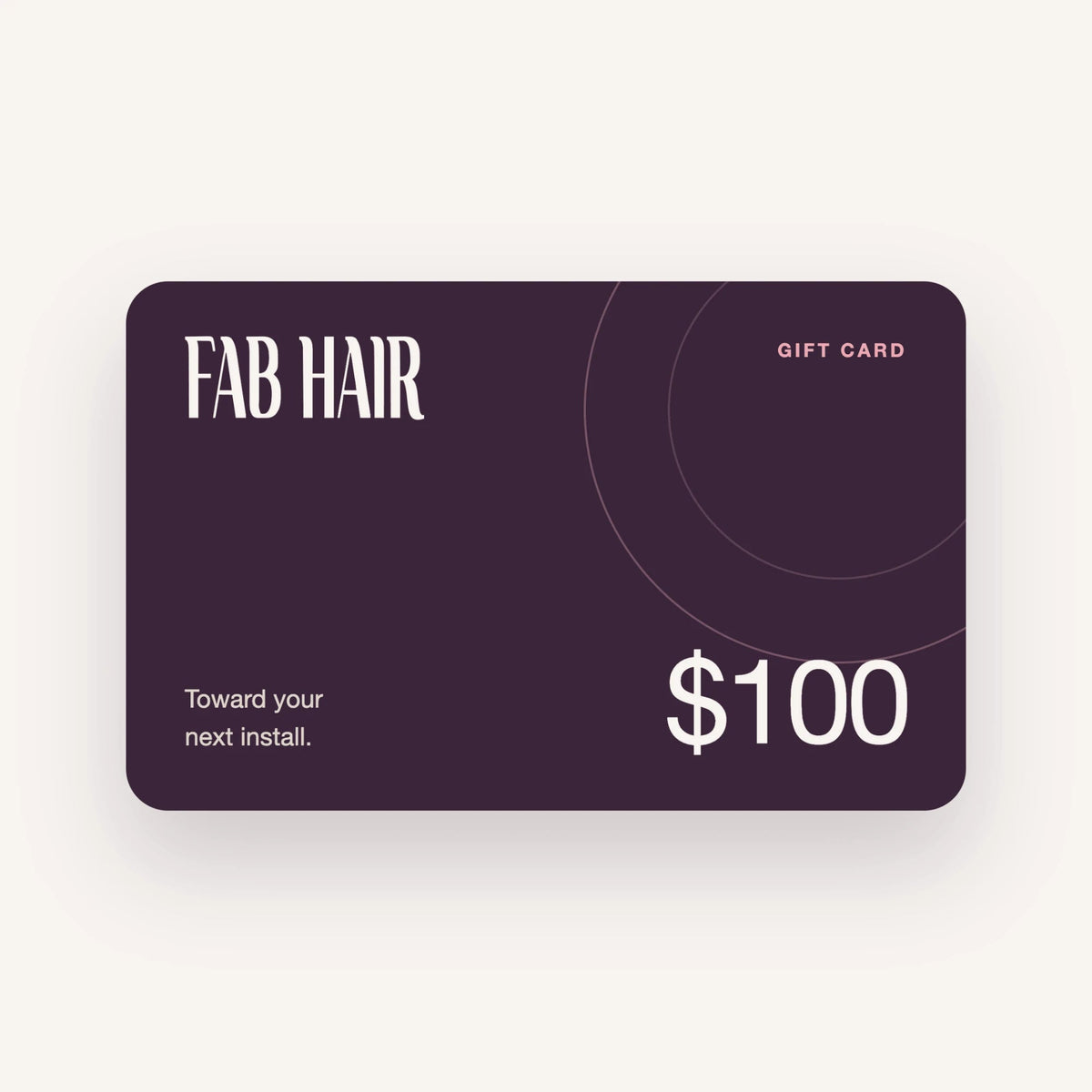 Fab Hair by Kaye $100 gift card