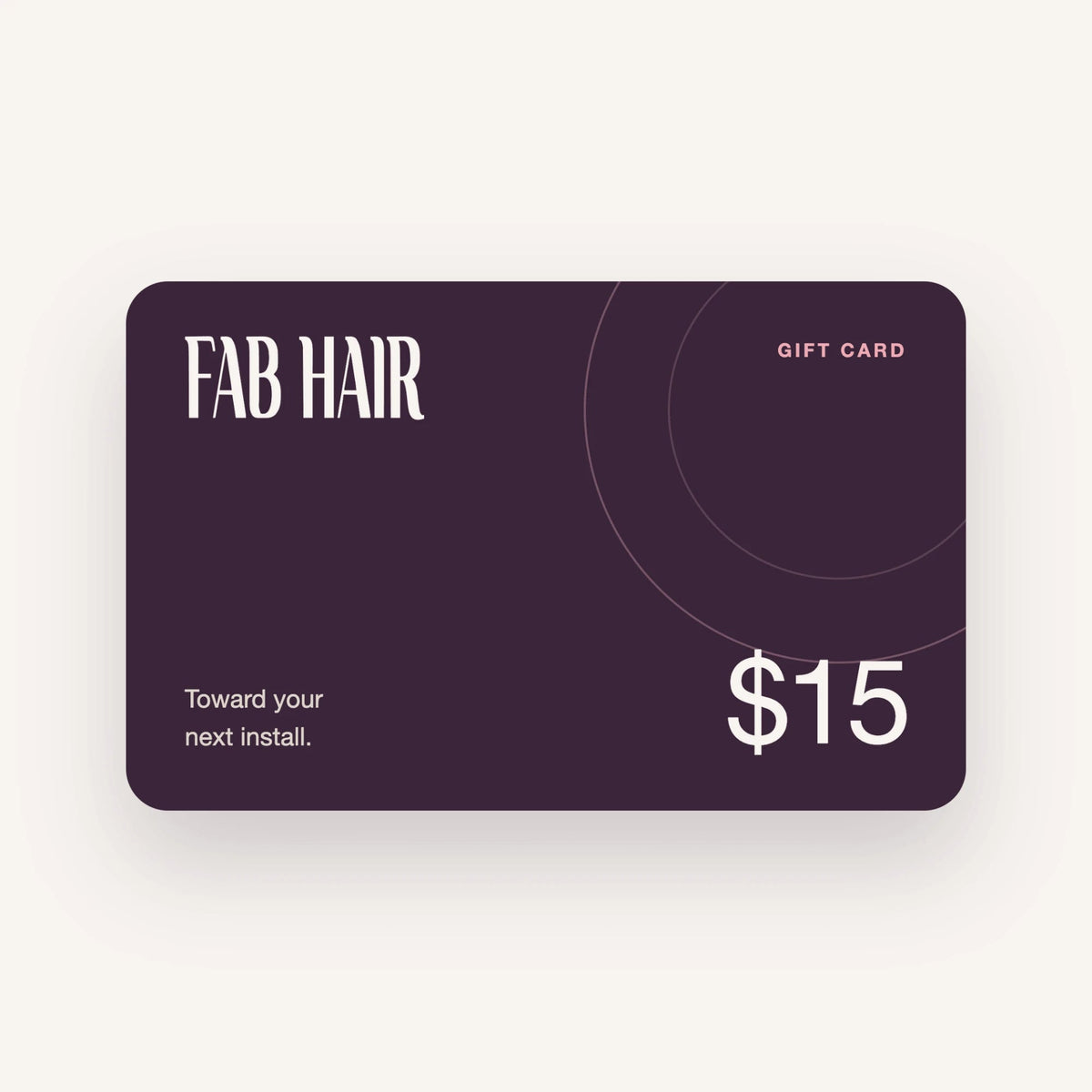 Fab Hair by Kaye $15 gift card