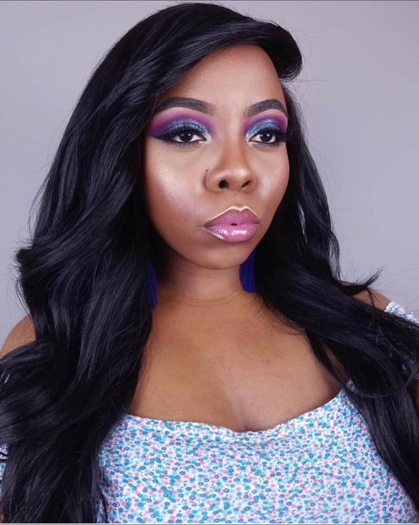 Customer wearing Fab Hair by Kaye Body Wave hair