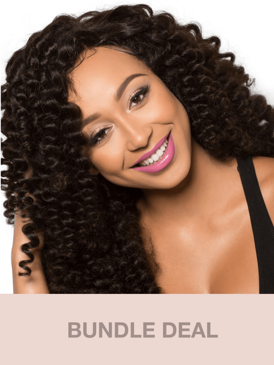 Kaye's Fab Virgin Mongolian Tight Curly (Kinky Curly) Human Hair Extensions Wigs For Women - BUNDLE DEAL