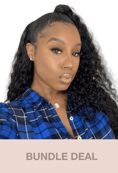 Kaye's Fab Virgin Brazilian Loose Curly Bundle Deal - 12” to 28" Size -100% Natural Hair Extension For Women
