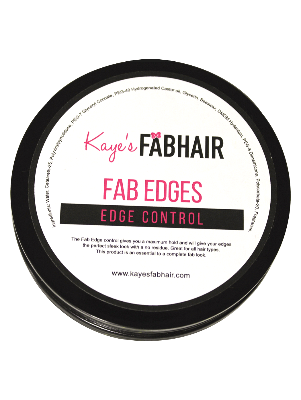 Fab Edges Edge Control 24 Hour Hold for Women Strong Hold Non-greasy Edge Smoother 3.17 oz
