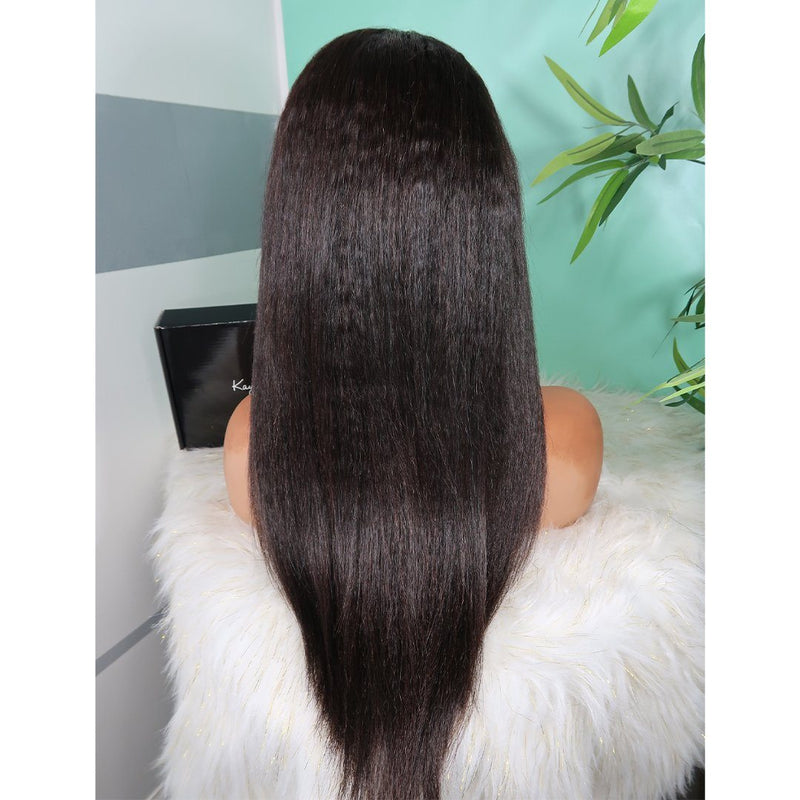 Kaye's Fab Ciara U-Part Wig (Kinky Straight Texture) Human Hair Extension Wigs For Women, 12