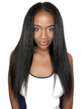 The Blow Out : Kaye's Fab Kinky Straight Women Hair Weave Bundle Kinky Straight Hair, 12'-24" Size Wigs For Women