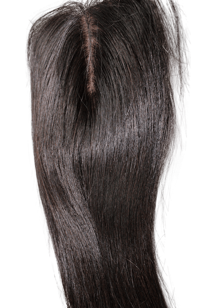 Kaye's Fab Virgin Brazilian Straight Silk Base Closure Human Hair Extension Wigs For Women 12"-22" Size Available