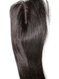 Kaye's Fab Virgin Brazilian Straight Silk Base Closure Human Hair Extension Wigs For Women 12