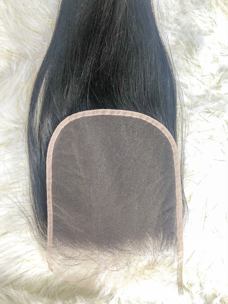 Kaye's Fab Brazilian Straight HD Lace Closure For Women Hair Extension